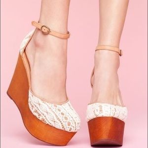 Jeffrey Campbell Handmade Last Havana Wedges